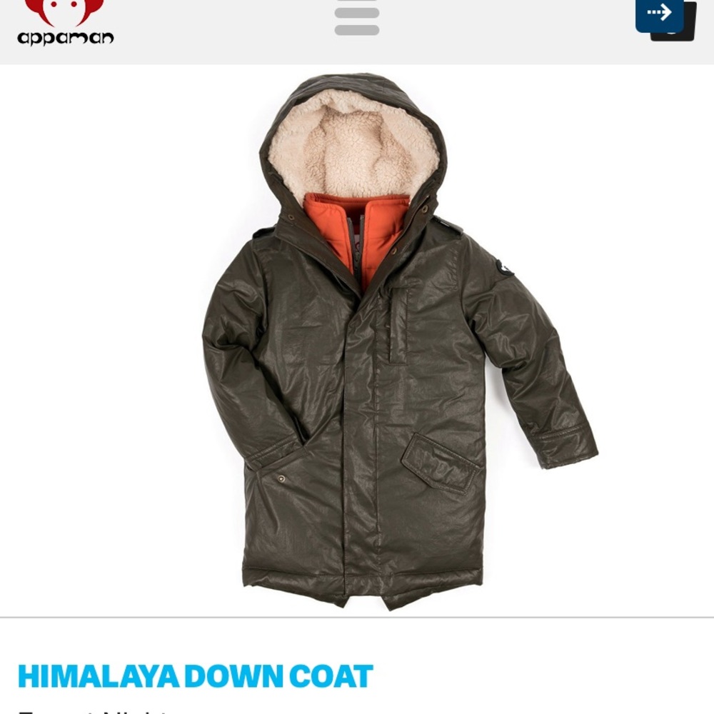Boys down coat